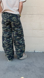 Stealth Mode Wide Barrel Leg Camo Pants