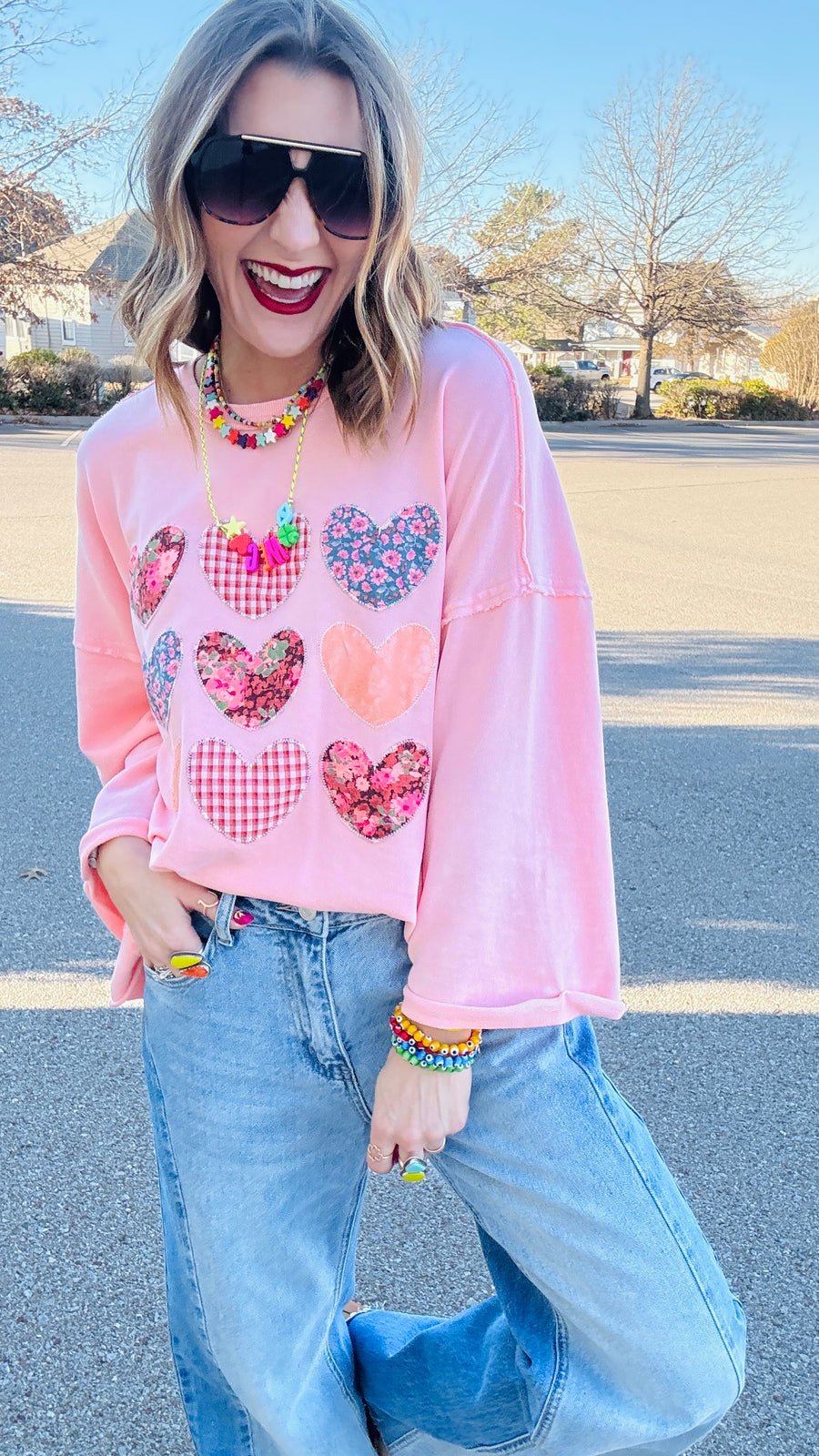 Blushing Hearts Sweatshirt