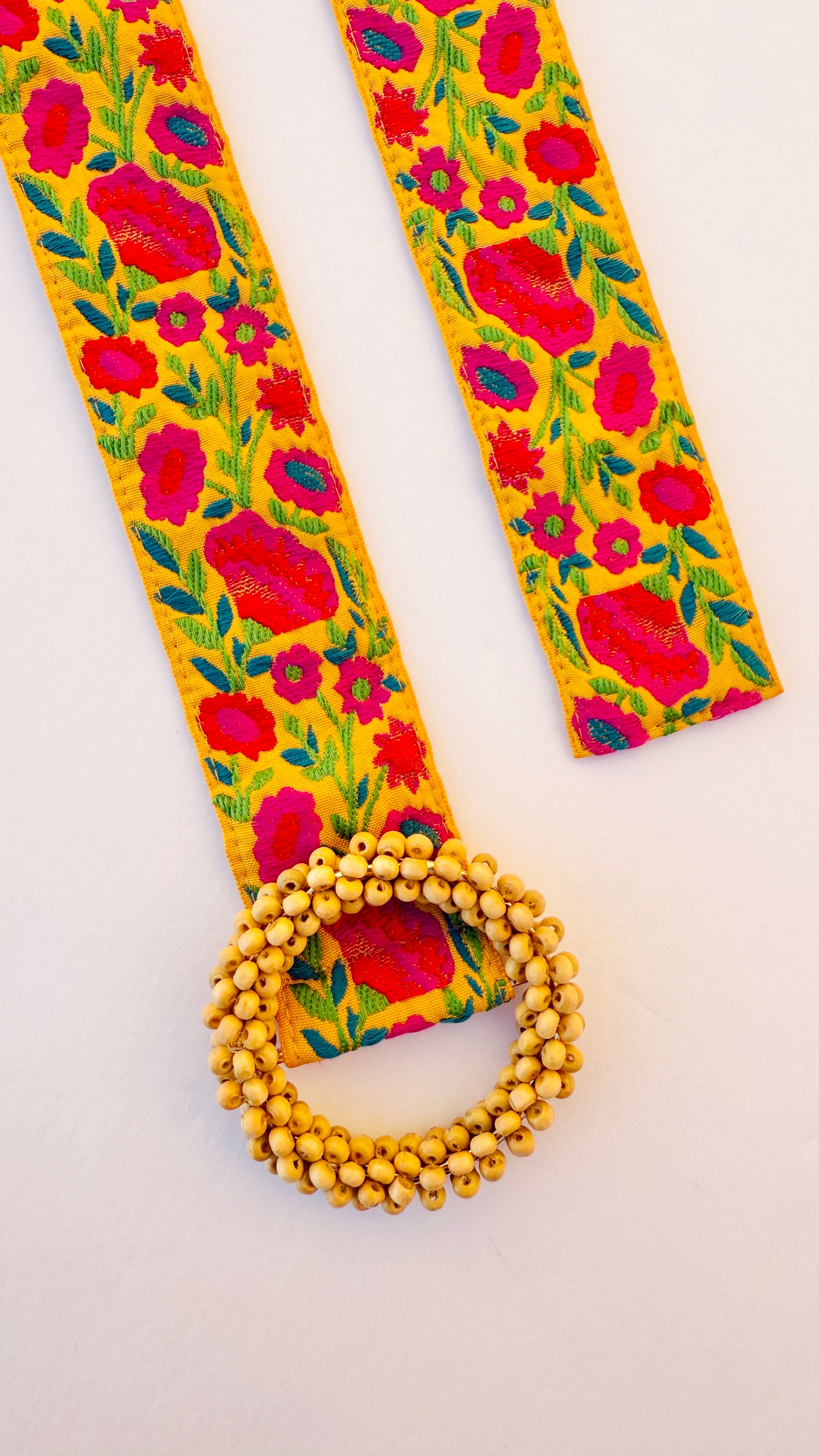Fiesta Bloom Embroidered Belt