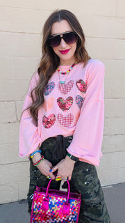 Blushing Hearts Sweatshirt