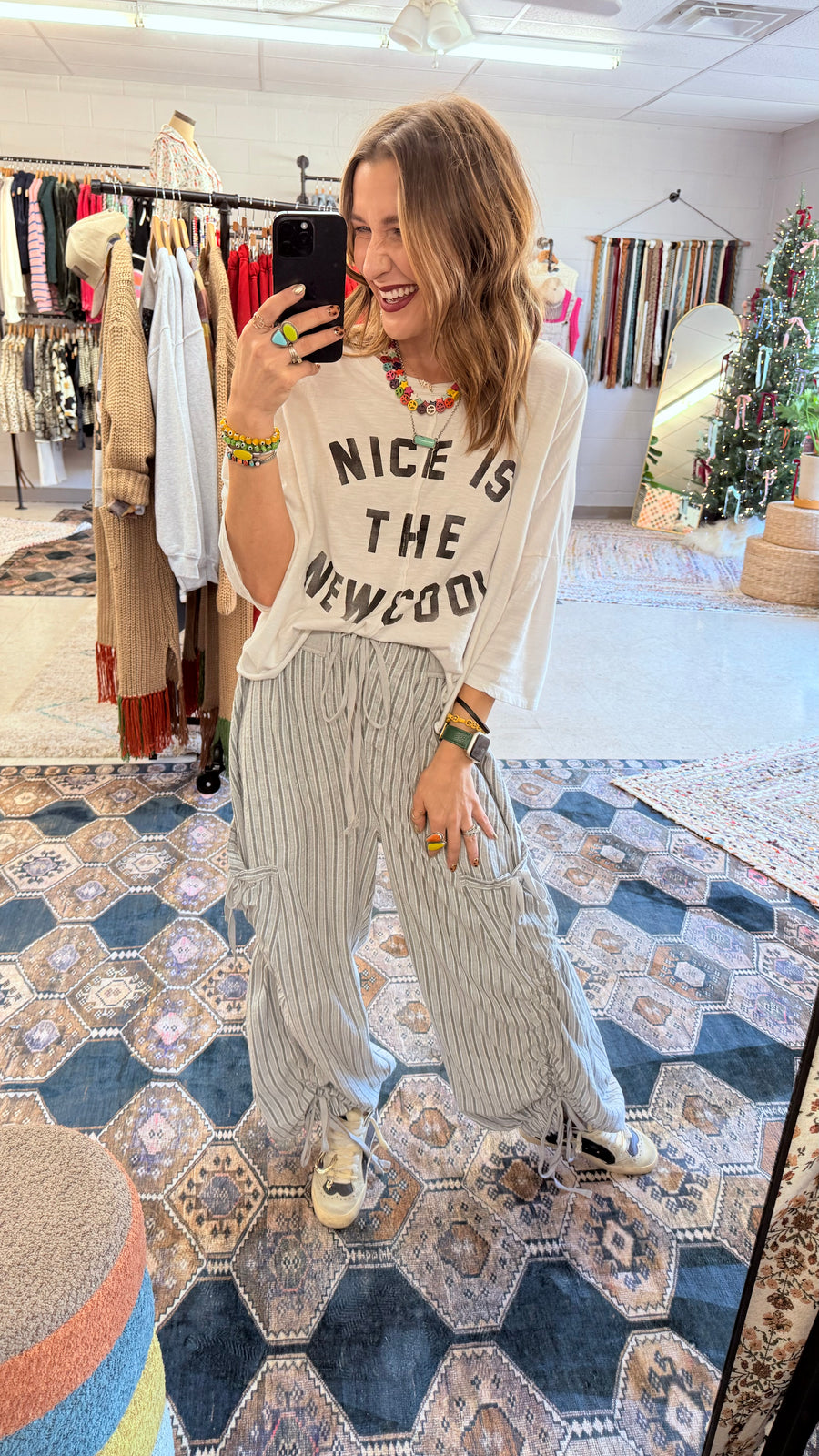 Casual Vibes Striped Harem Pants