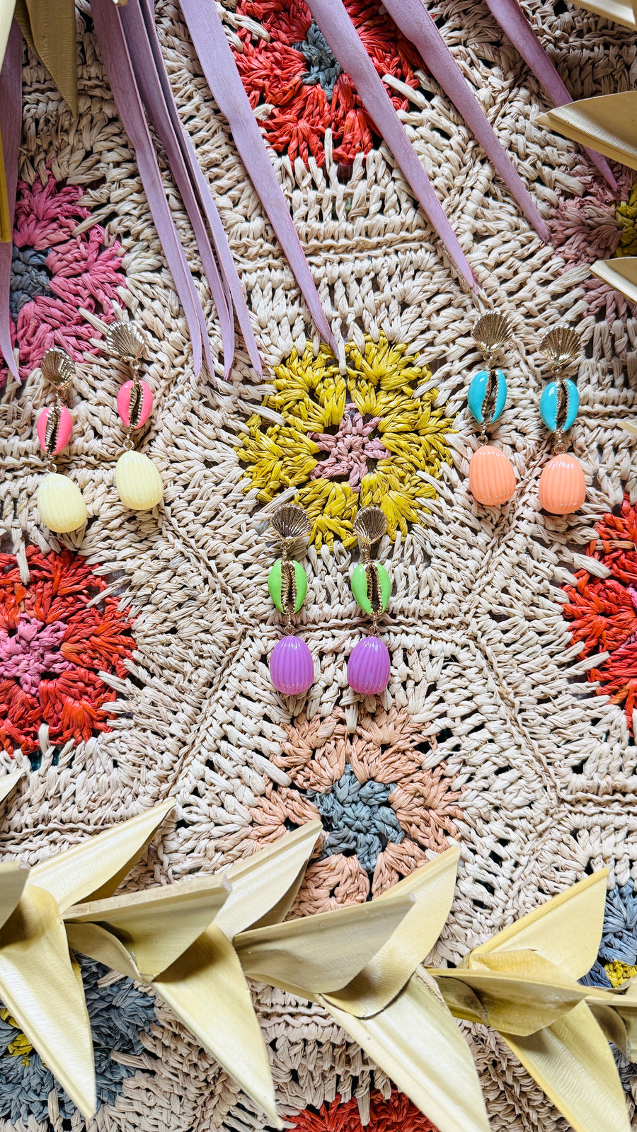 Miami Vice Neon Beach Vibes Drop Earrings - 3 Colors