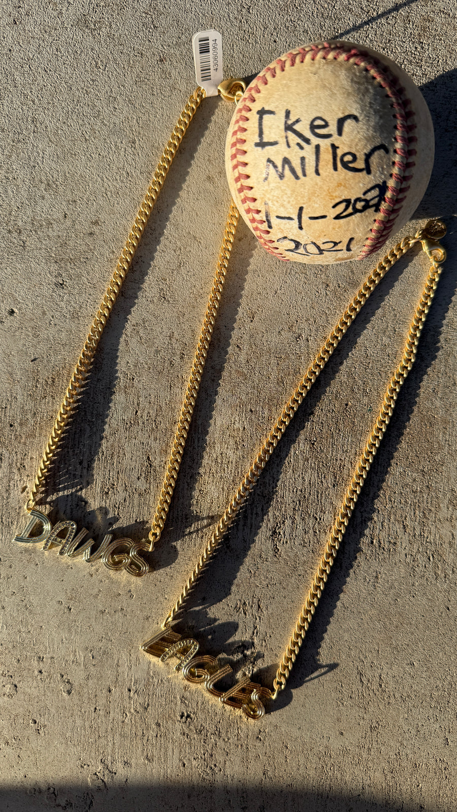 Game Day Gold Plated Necklace - Eagle or Bulldog