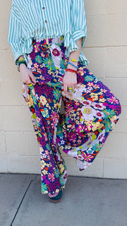 Garden Party Floral Wide Leg Pant