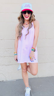 Effortless Charm Knit Romper Dress-Pink