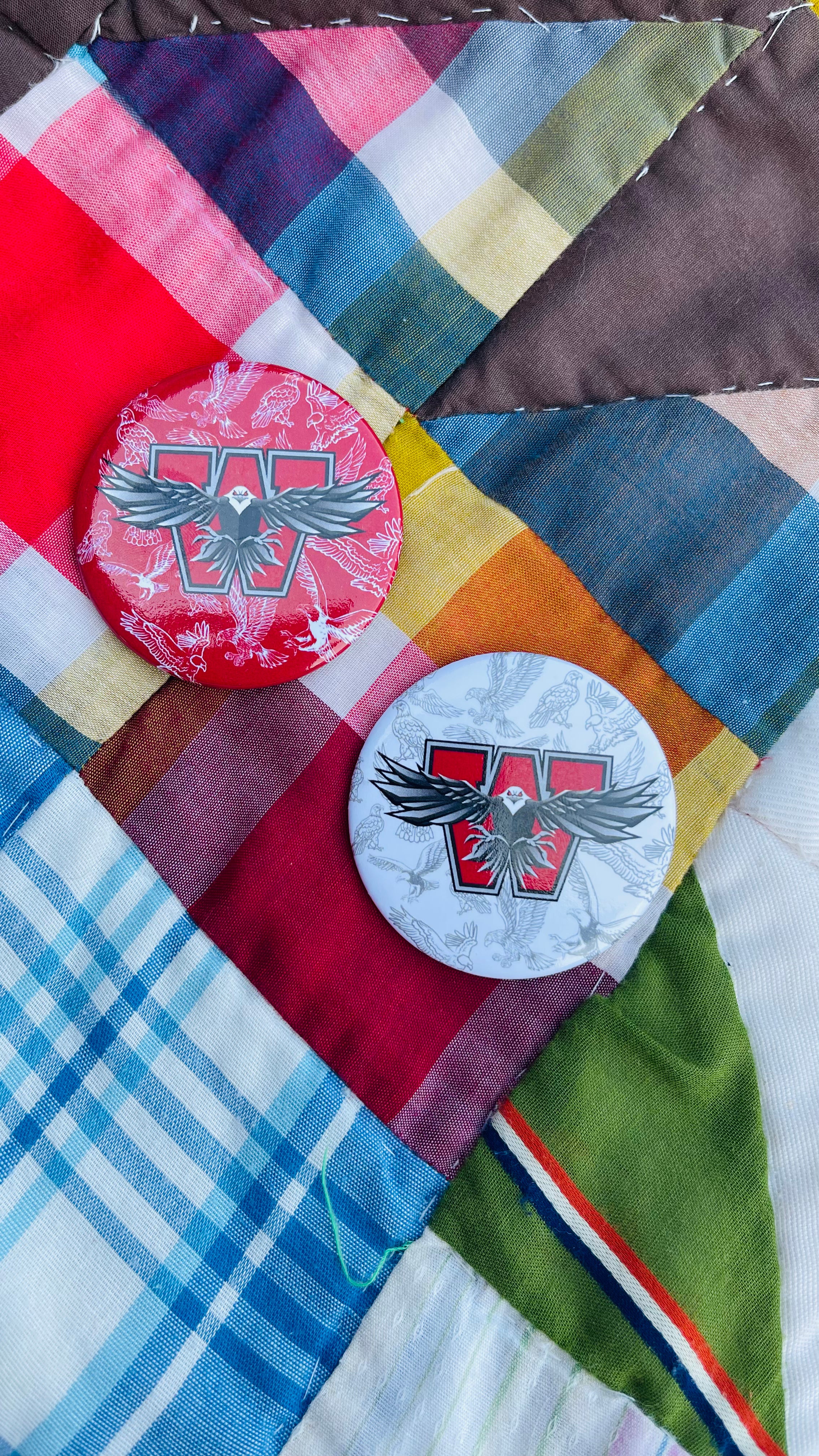 Eagle Gameday Buttons - Red or White