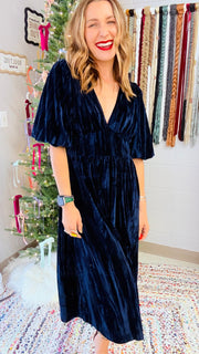 Anastasia Velvet Midi Dress