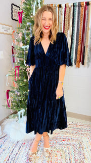 Anastasia Velvet Midi Dress