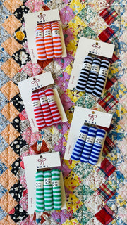 Striped High Intensity Hair Ties (Pack of 3) - 6 Colors