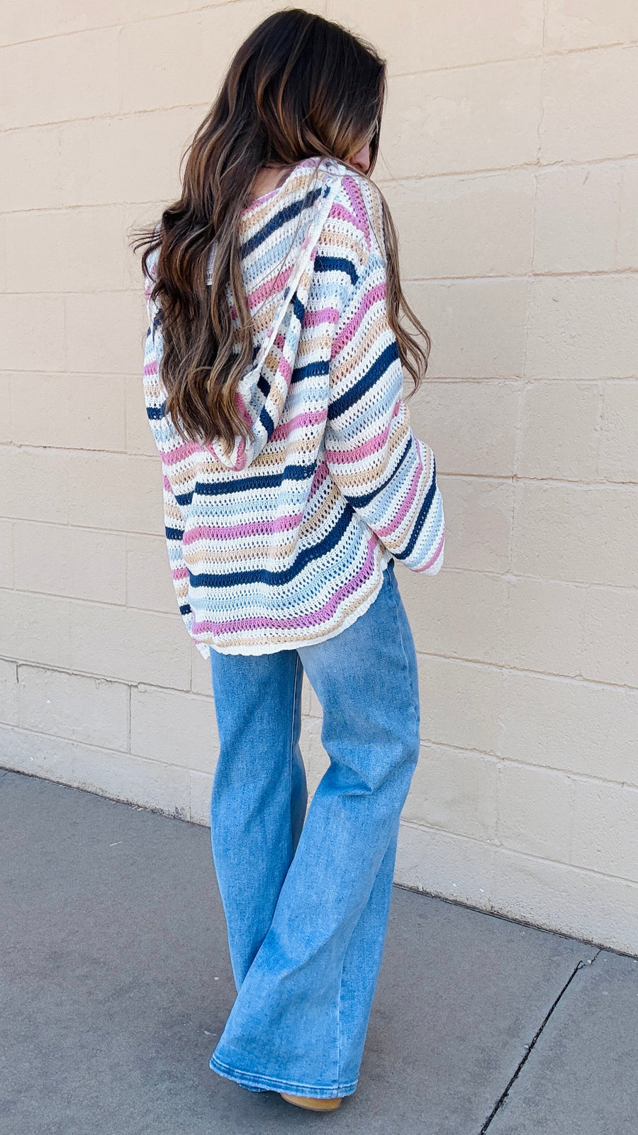 Sweetheart Stripes Hooded Sweater