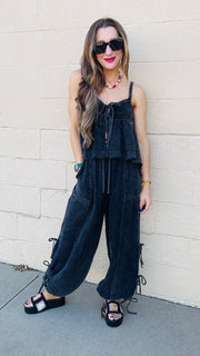 Boho Breeze Tie-Front Top
