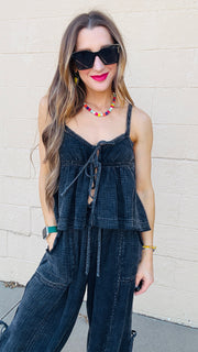 Boho Breeze Tie-Front Top