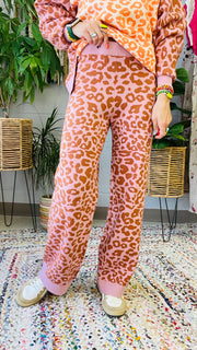 Party Animal Color Block Leopard Print Set