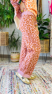 Party Animal Color Block Leopard Print Set