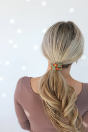 Green Flower High Intensity Hair Ties