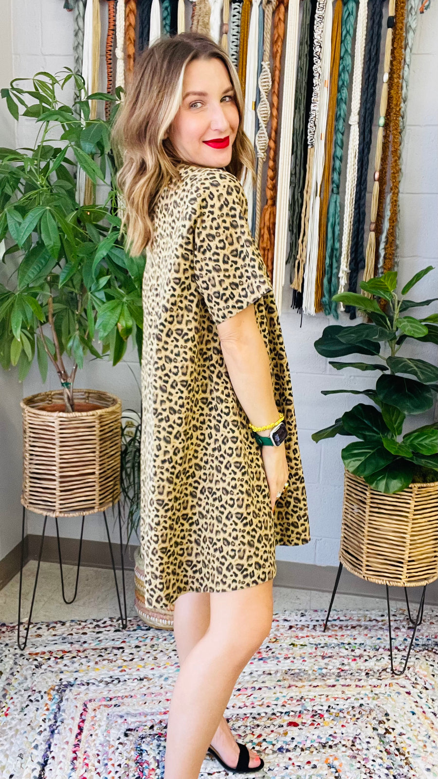 Lydia Leopard Print Mini Dress