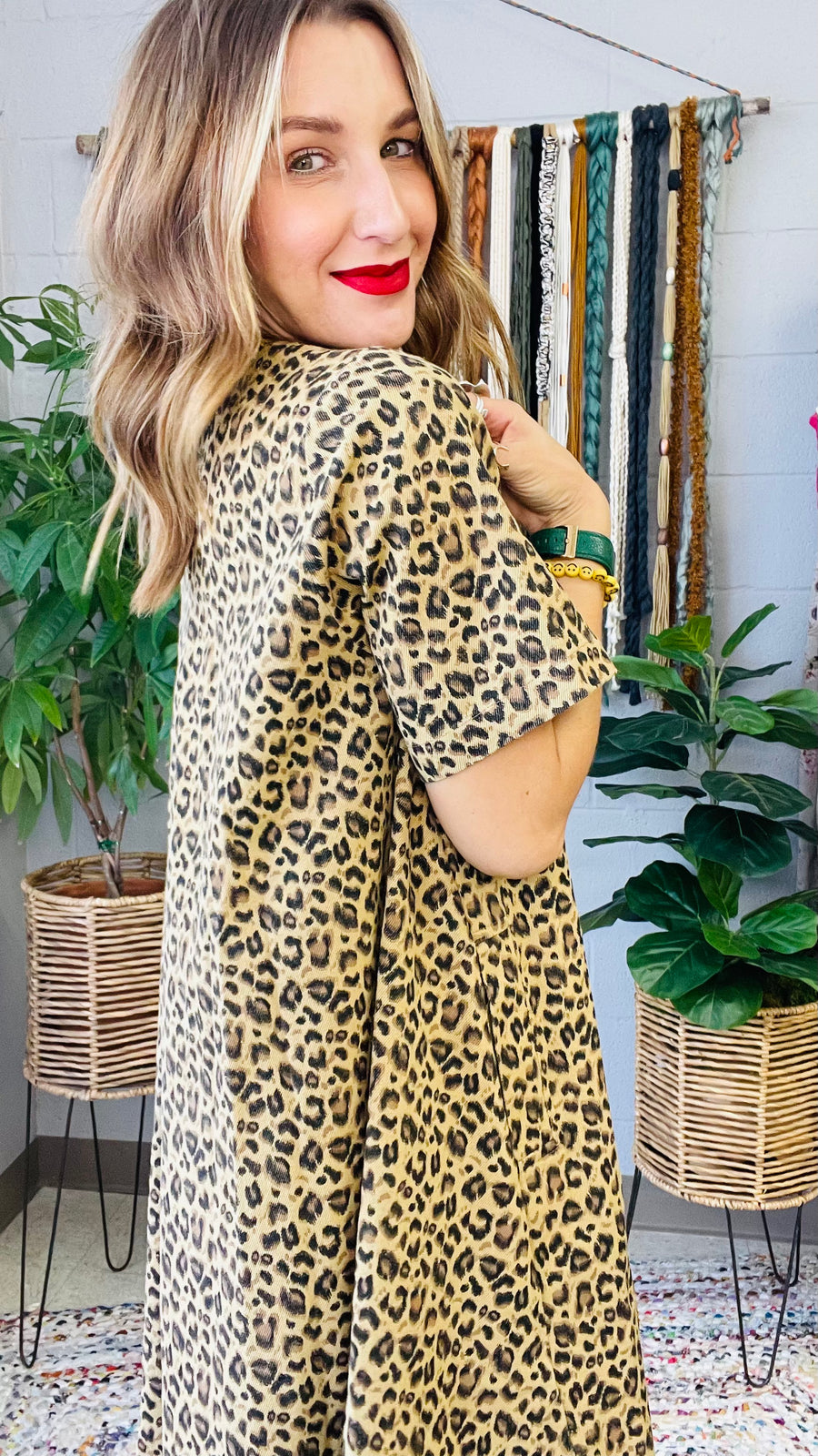 Lydia Leopard Print Mini Dress