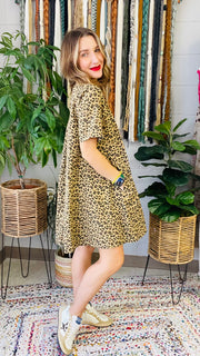 Lydia Leopard Print Mini Dress