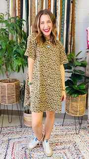 Lydia Leopard Print Mini Dress