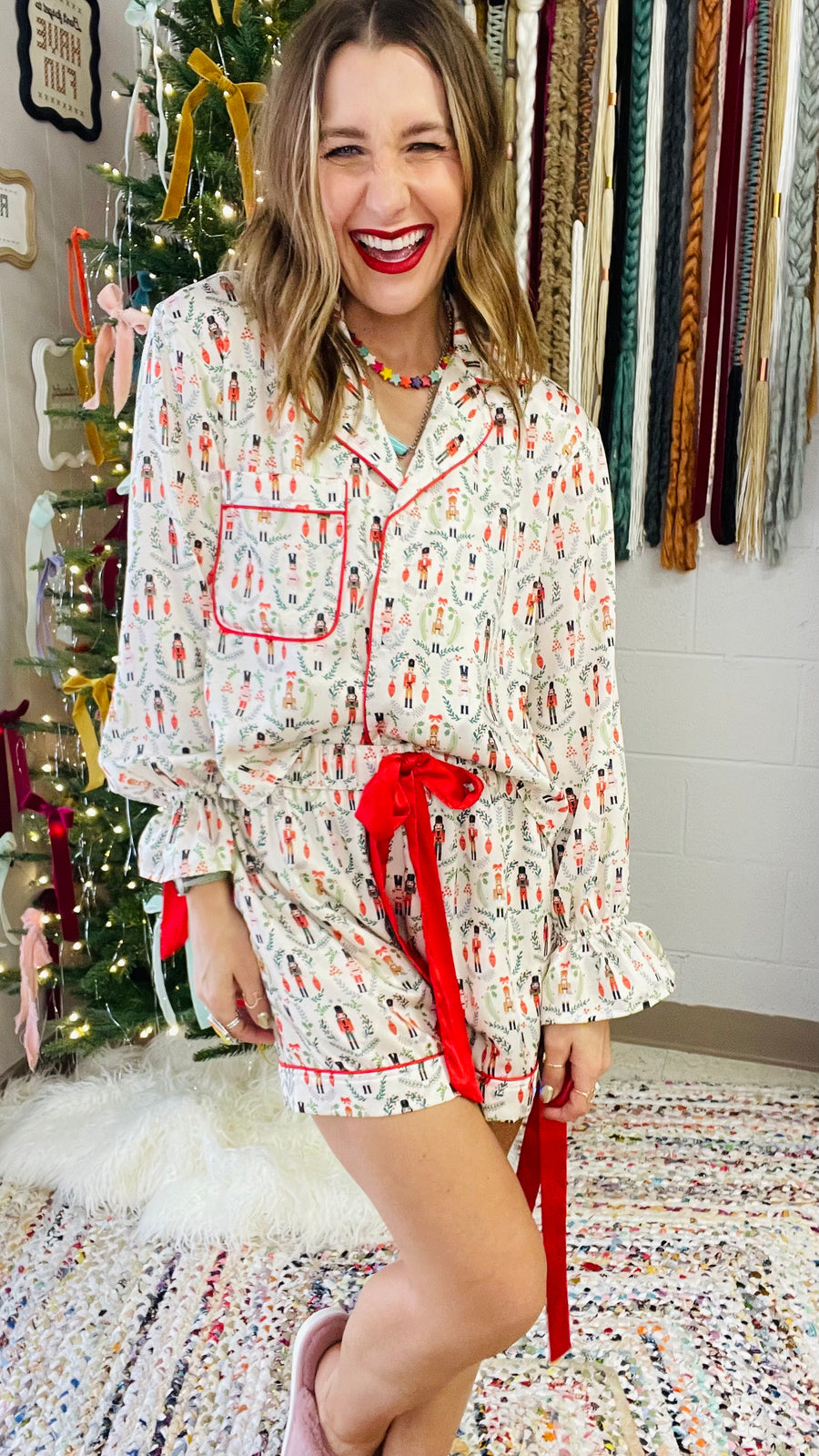 Jingle Jammies Satin Pajama Set