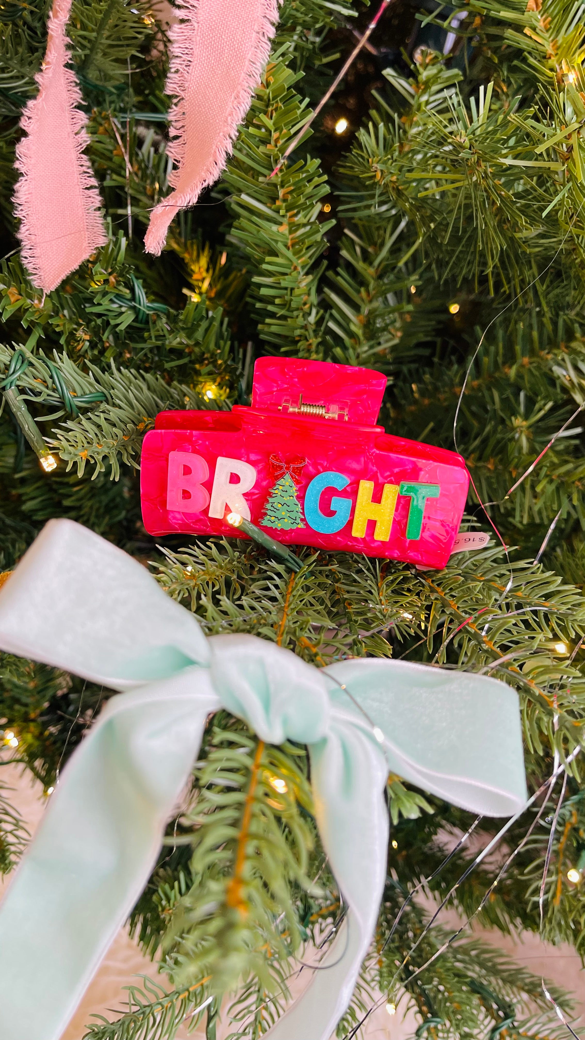 Merry & Bright Claw Clip