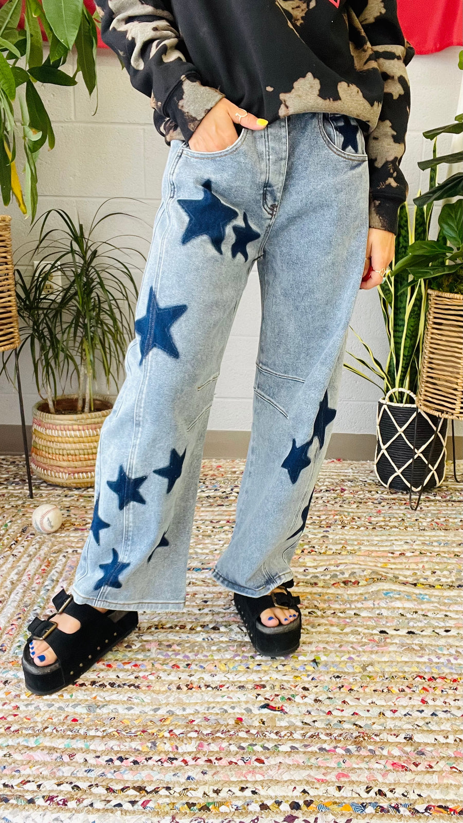 Denim Dreams Star Print Jeans