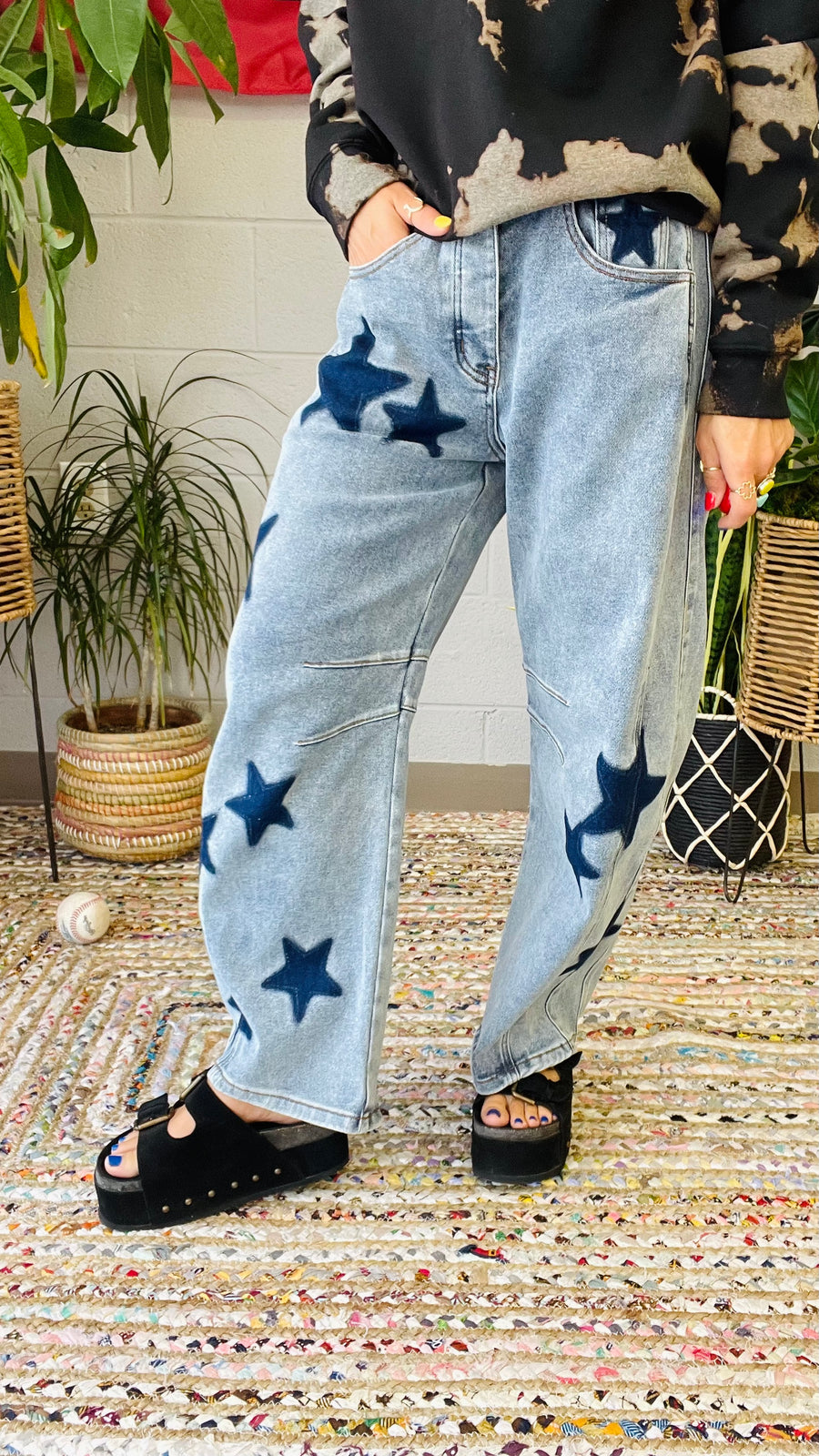 Denim Dreams Star Print Jeans