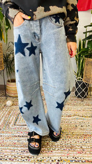 Denim Dreams Star Print Jeans