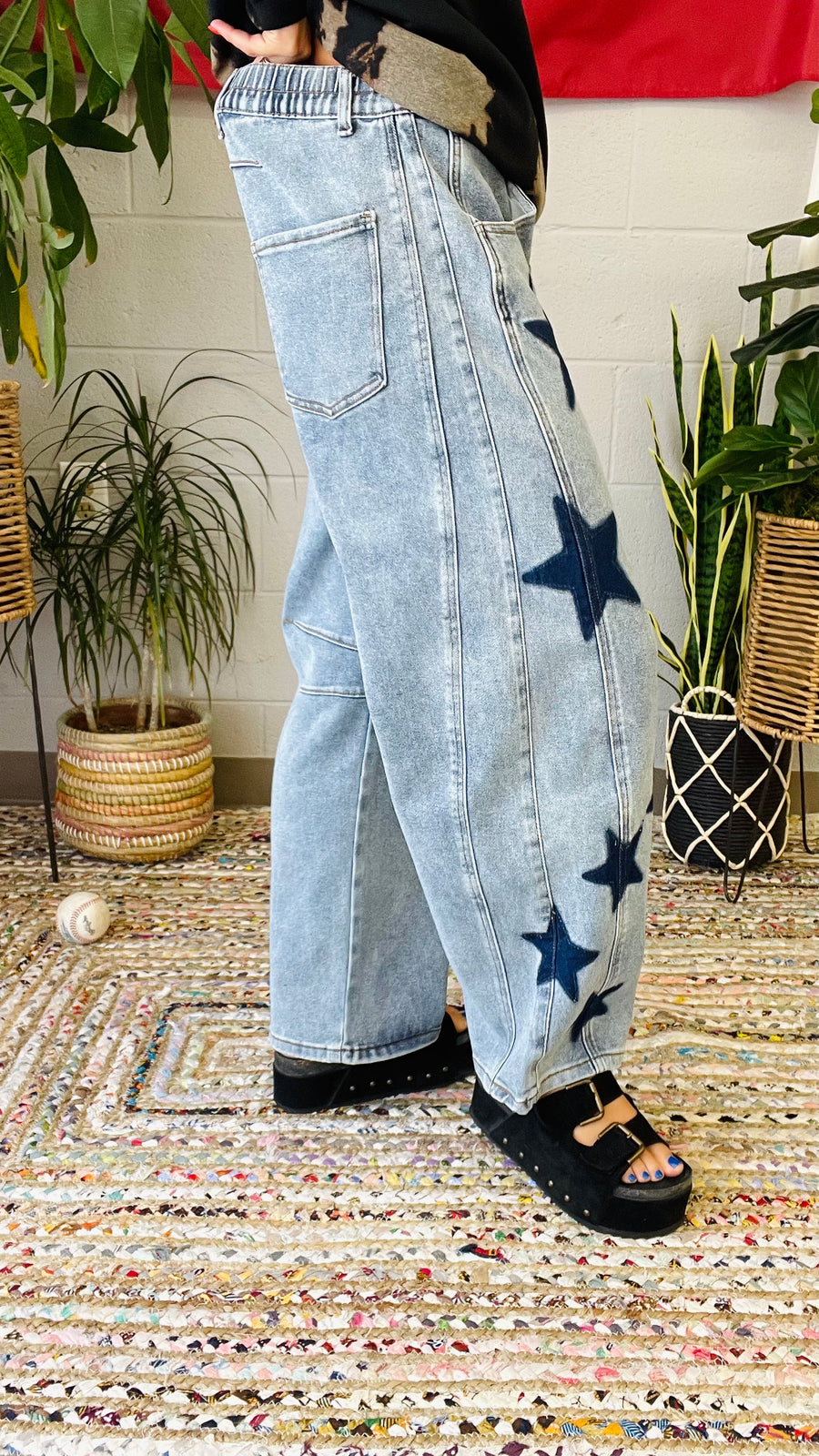 Denim Dreams Star Print Jeans