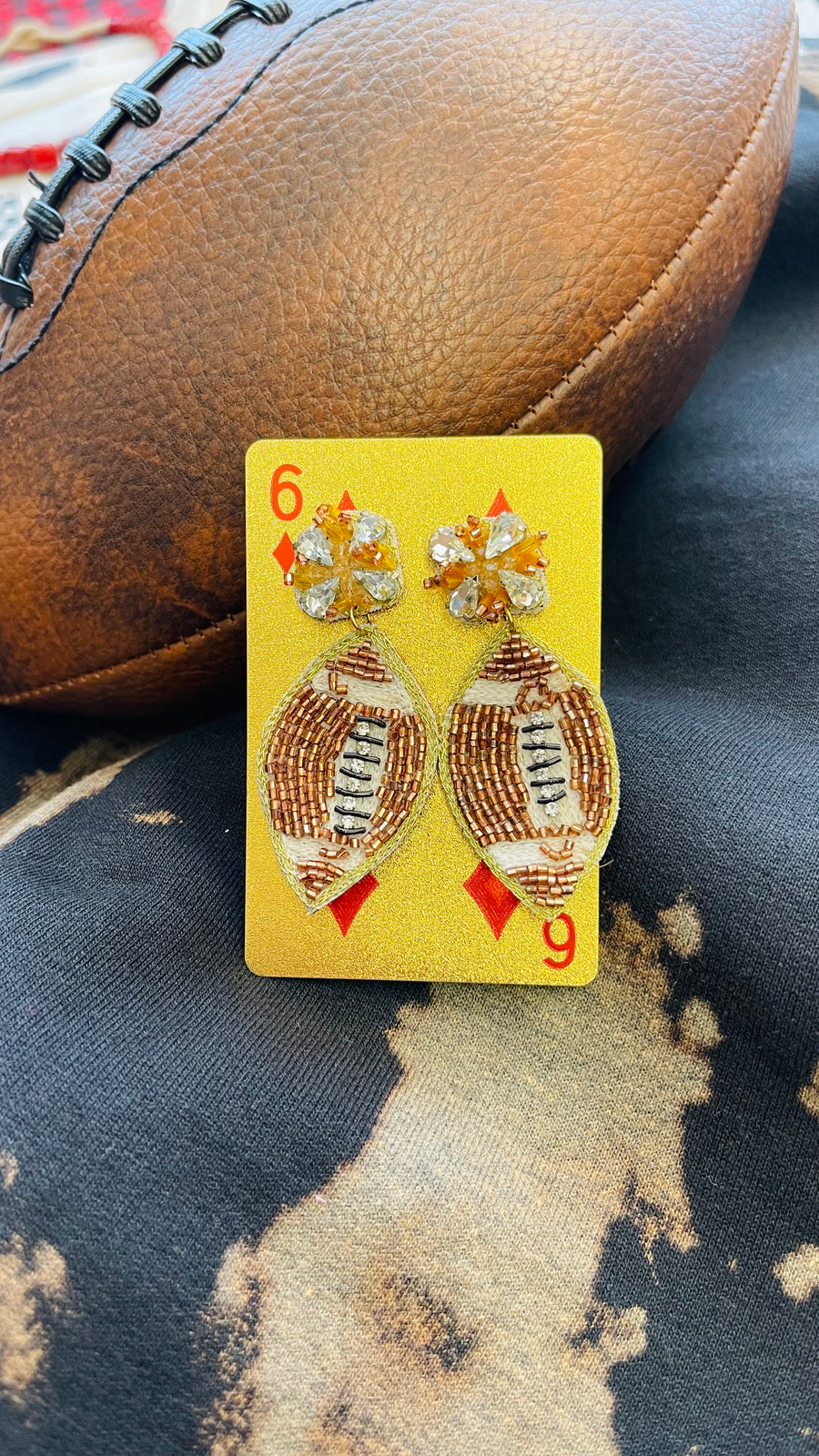 Friday Night Lights Football Earrings