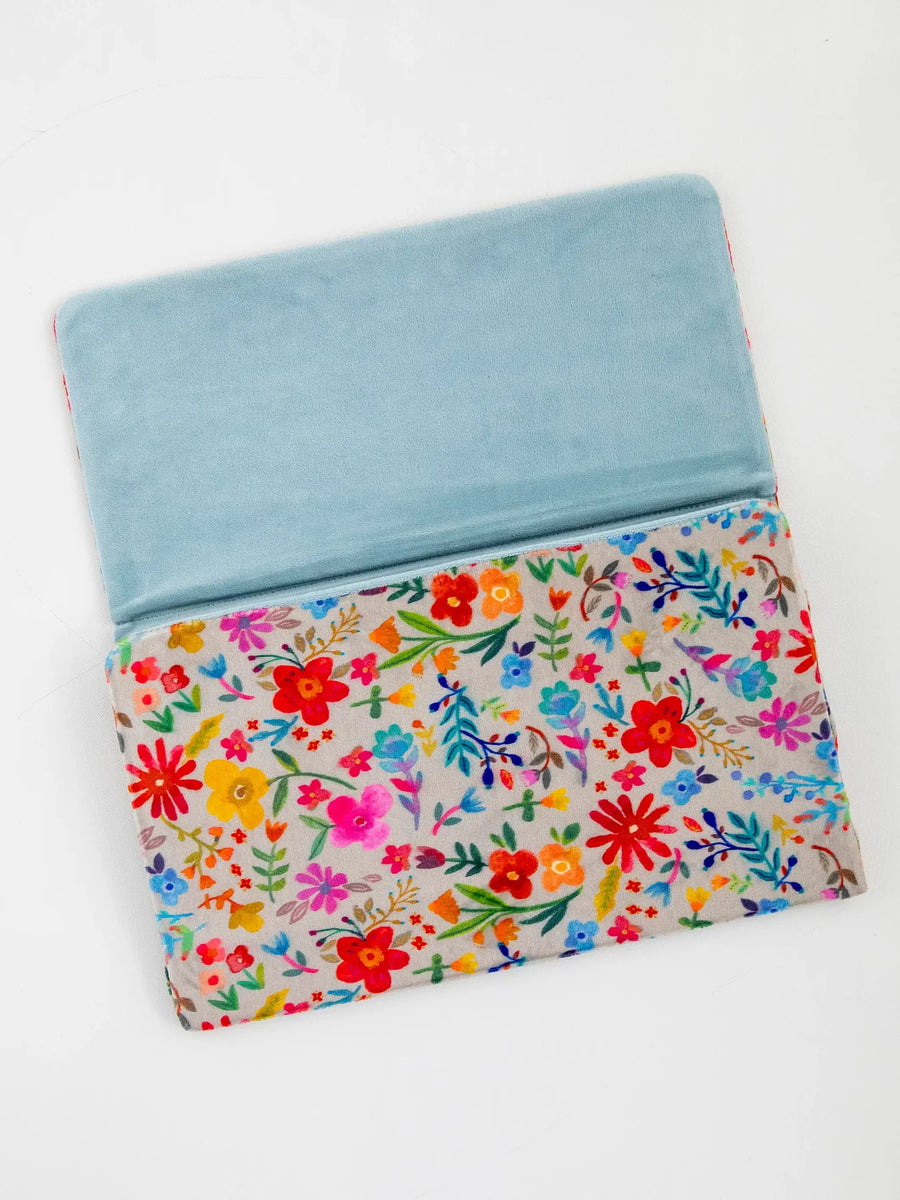 Teal & Floral Bedside Caddy Organizer