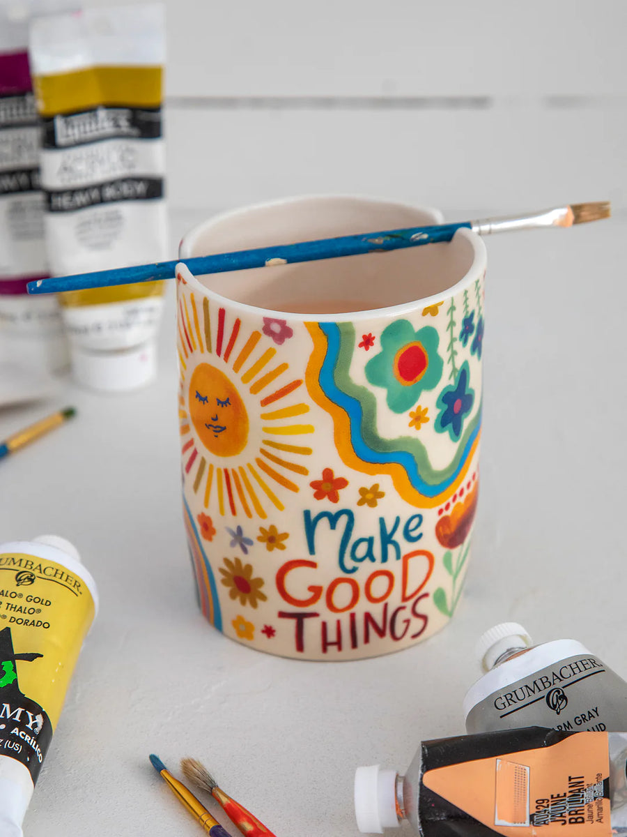 Make Good Things Ceramic Painter's Cup