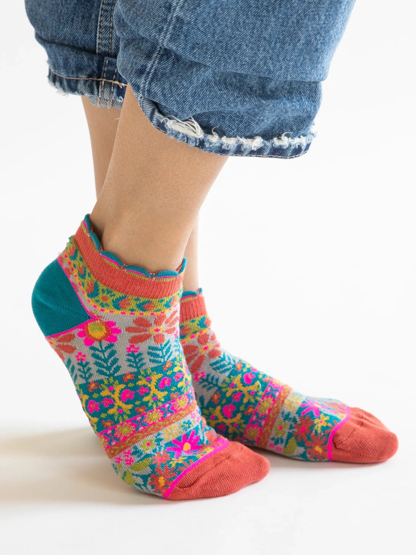 Wildflower Wonders Cozy Ankle Socks, Set of 3