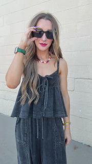 Boho Breeze Tie-Front Top