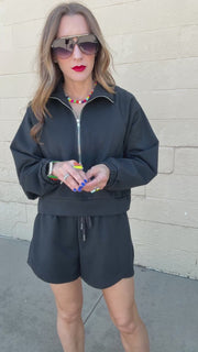 Zipline Cropped Pullover