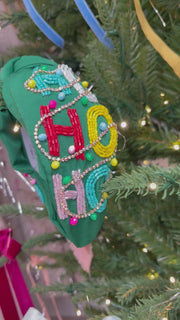 Ho Ho Ho Green Embellished Headband