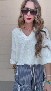 Breezy V-Neck Sweater