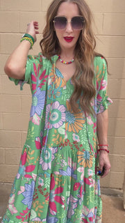 Meadow Bloom Maxi Dress