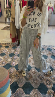 Casual Vibes Striped Harem Pants