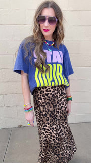 Walk on the Wild Side Leopard Midi Skirt