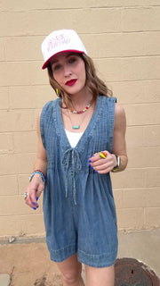 Easy Vibe Denim Romper