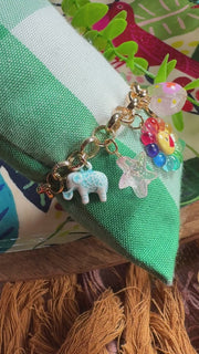 Whimsical Fun Mixed Charm Bracelet