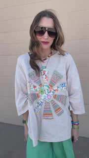 Sunshine Bloom Patch Tee