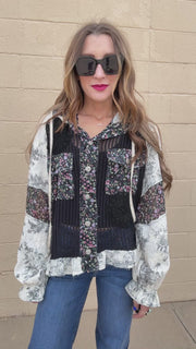 Boho Blossom Crochet Jacket