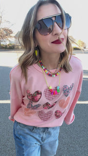 Blushing Hearts Sweatshirt