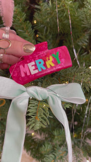 Merry & Bright Claw Clip