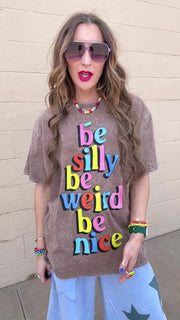 Be You Acid Wash Tee